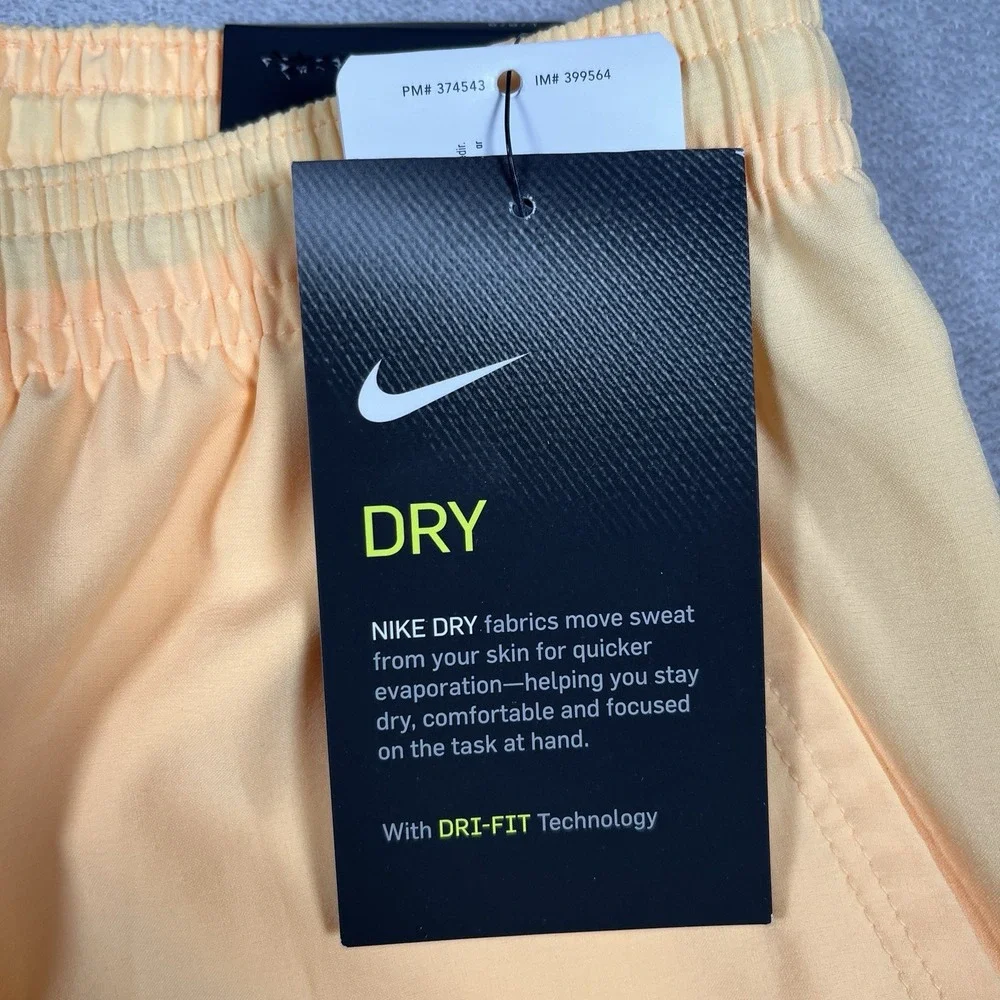 NWT Nike FC Womens Shorts Size Large Melon Tint Orange Soccer Athletic CK2786